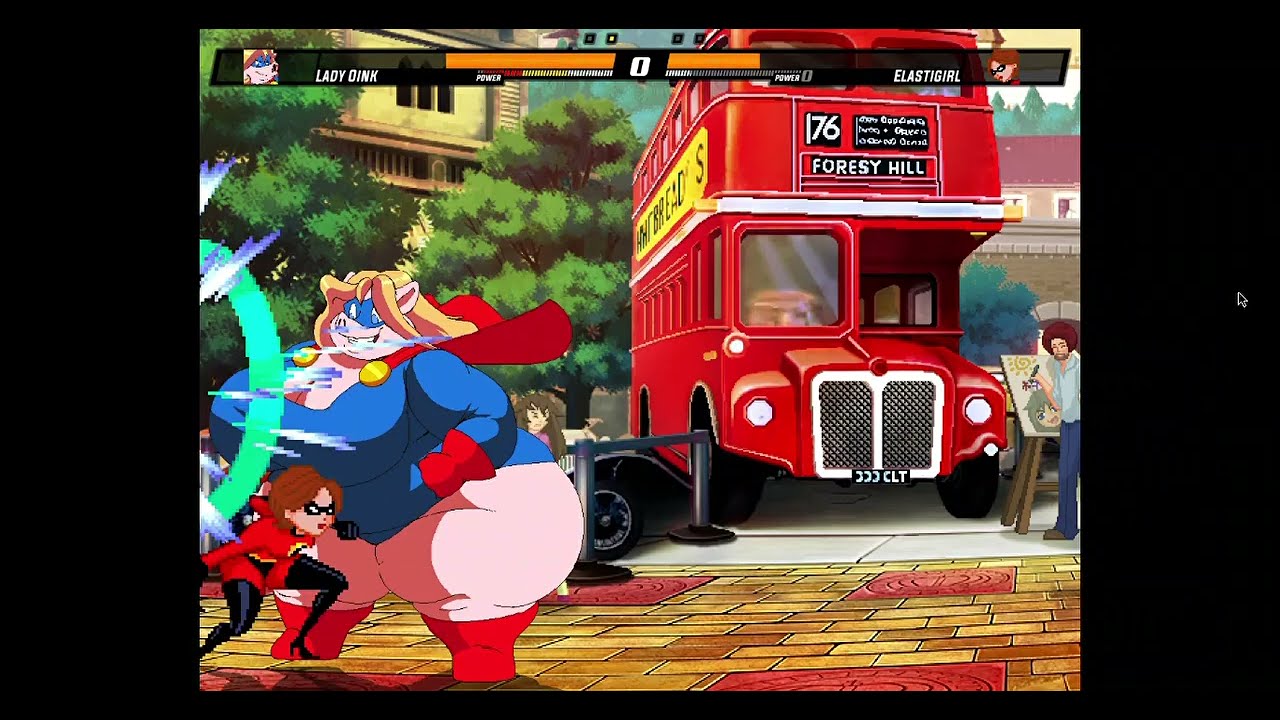 [MUGEN Super Heroine Battle]: Lady Oink vs. Elastigirl