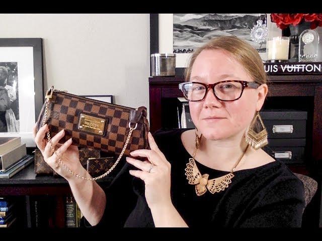 Louis Vuitton Eva Damier Ebene Canvas Clutch