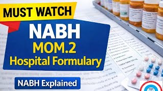 MOM 2 | Hospital Formulary | Medication Management Standards | NABH 6th Edition