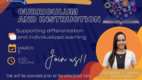 Curriculum and Instruction