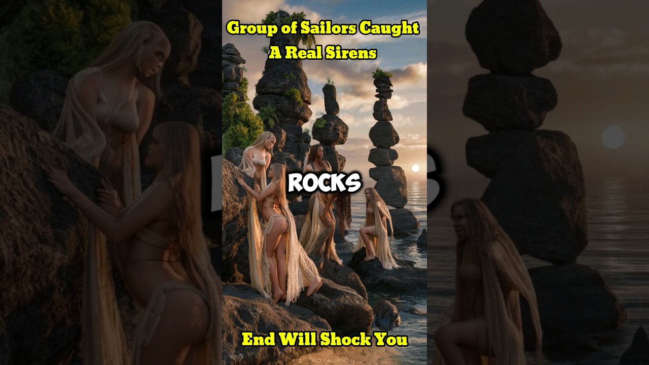 group of sailors caught a sirens 