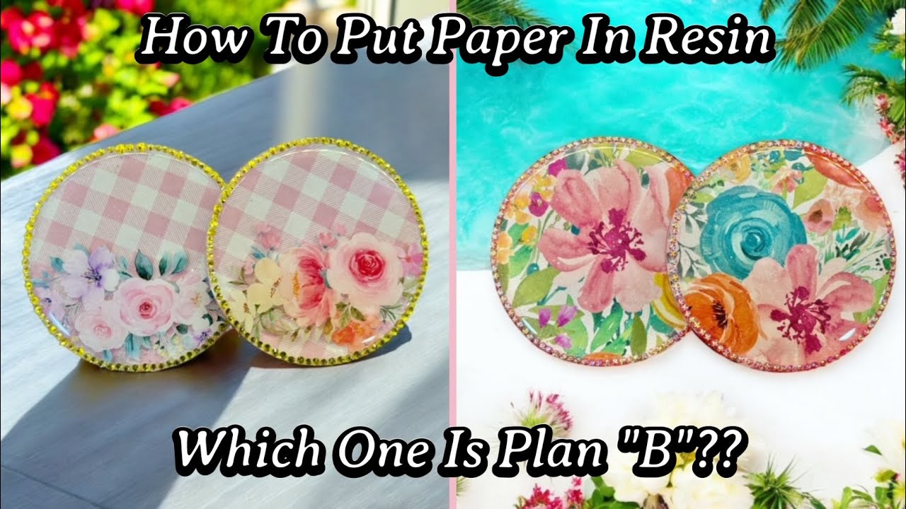 #593 How To Make Resin Coasters With Summer Scrapbook Paper