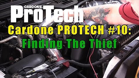 Cardone PROTECH #10:  Finding The Thief (Practical Voltage Drop Testing)