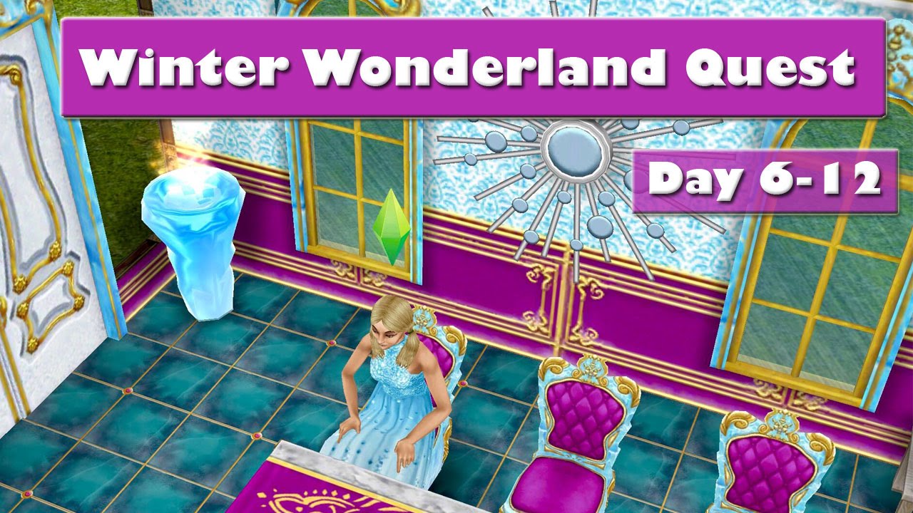 SIMS FREEPLAY SECRET WINTER WONDERLAND QUEST DAY 612 YouTube