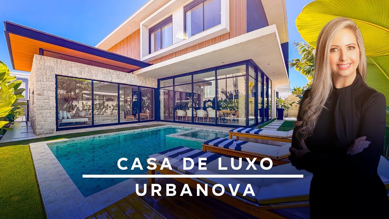 CASA DE LUXO COM 5 SUÍTES À VENDA EM  CONDOMÍNIO FECHADO - URBANOVA - SÃO JOSÉ DOS CAMPOS-SP