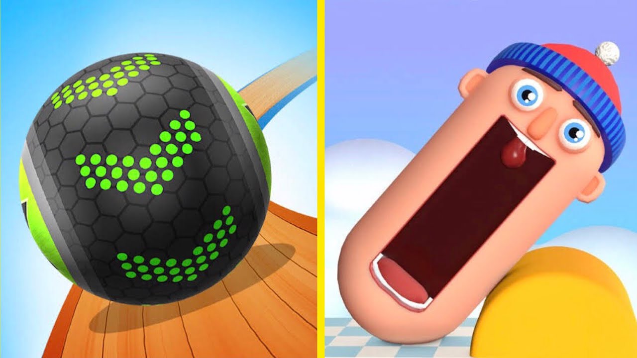 Going Balls Vs Hopping Heads Walkthrough Android IOS Gameplay ZA3MA4M 