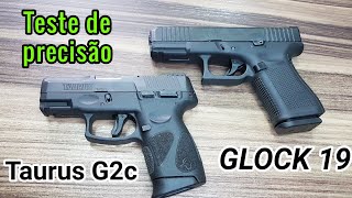 Taurus G2c vs Glock G19: teste de tiro e precisão. Dá pra se defender bem c/ pistola de 3 mil reais?