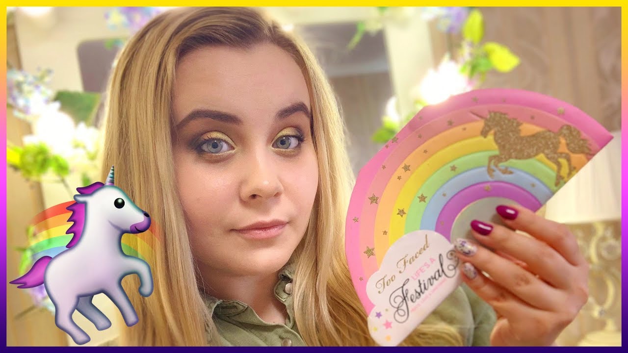 Разбор старой косметики | Макияж палеткой Too faced Life's a festival| Абсолютная любовь