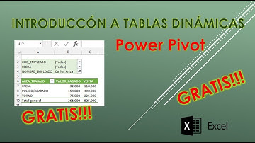 INTRODUCCIÓN A TABLAS DINÁMICAS | ¿QUE ES UNA TABLA DINÁMICA? | POWER PIVOT