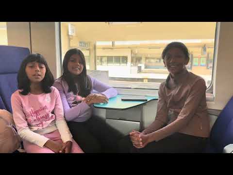 Singing in the train to Netherlands 🇳🇱|Dhanya, Nithya & Prasastha #dhanyanithyaprasastha #johnwesly