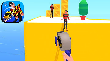 Tape Thrower - All Levels Gameplay Android,ios (Levels 1-6)