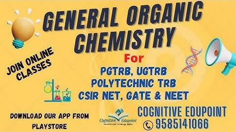 General Organic Chemistry for UGTRB PGTRB NEET NET and GATE | Introduction to Electronic effects
