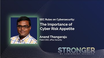 SEC Rules on Cybersecurity: The Importance of Cyber Risk Appetite