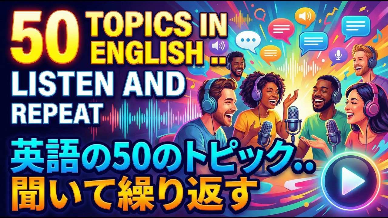 50 topic .. listen and repeat | Slow English Listening & Fluency Practice Learn English with A1 & A2