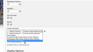 Creating a Numeric Grade Item in D2L