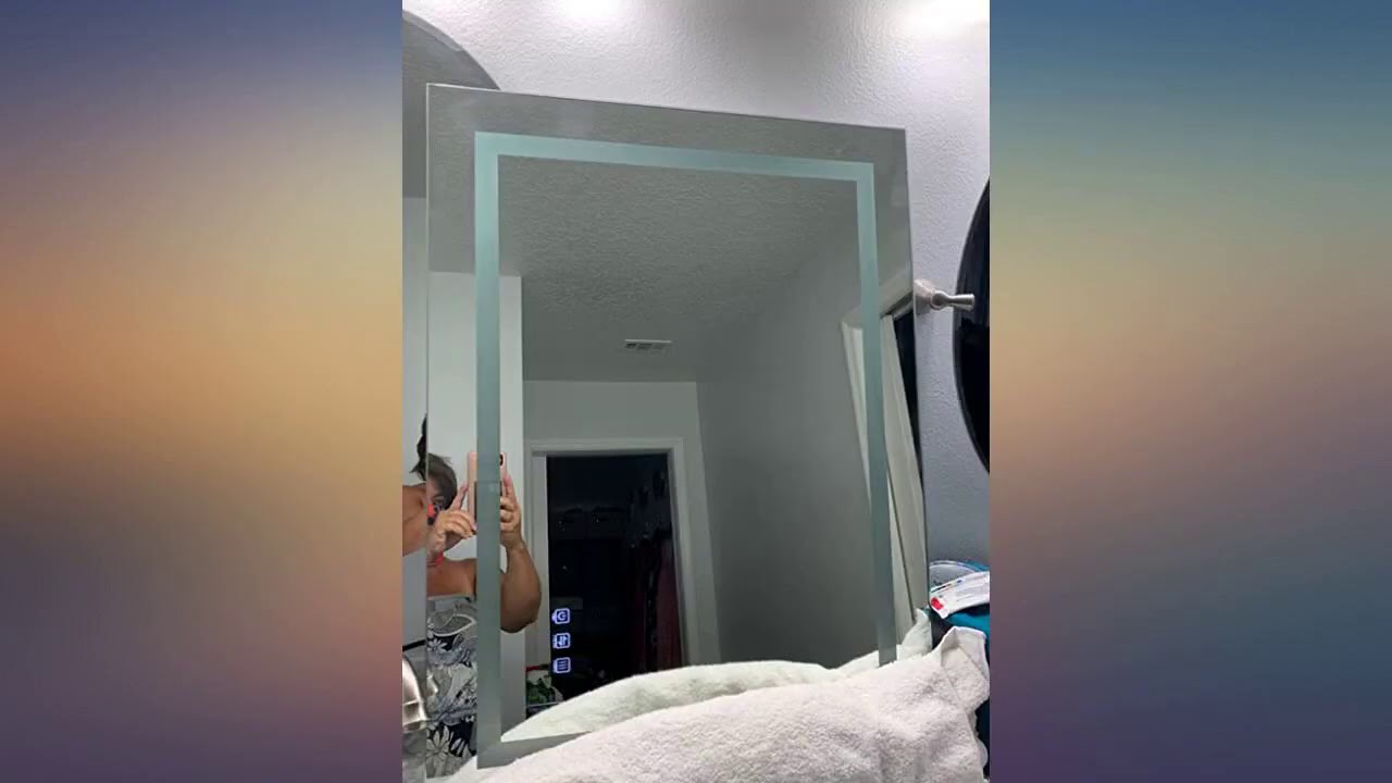 UVII 32"x24" LED Lighted Bathroom Mirror, Horizontal//Vertical Wall Mounted Vanity review