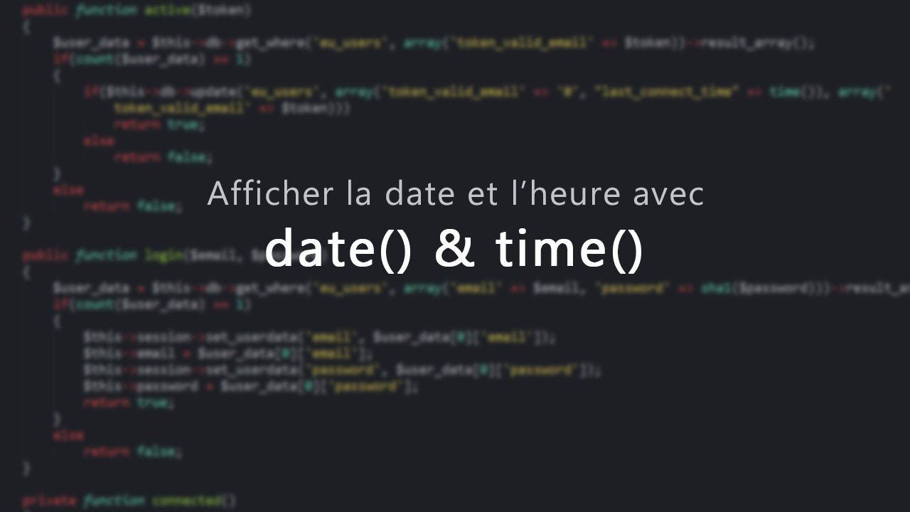 php format date  2022  Tutoriel PHP : Gérer les dates en PHP