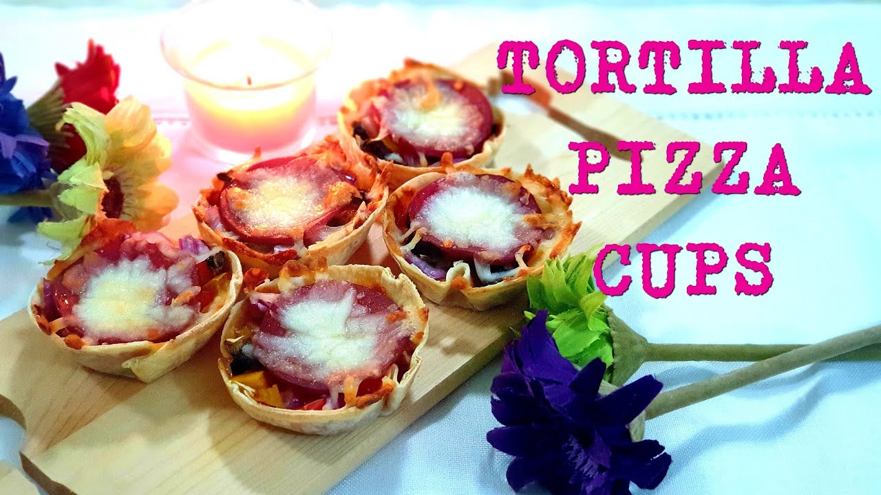 Tortilla Pizza Cups 🍕
