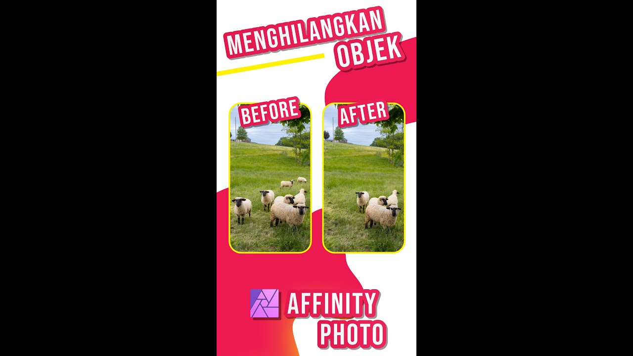 Tutorial menghilangkan objek dengan Affinity Photo