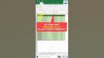 Cách đánh số thứ tự cho các ô bị trộn trong MS Excel #shorts