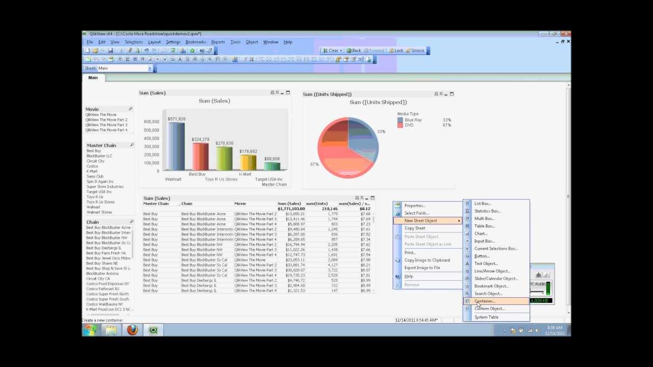 Image result for qlikview charts using with northwind data