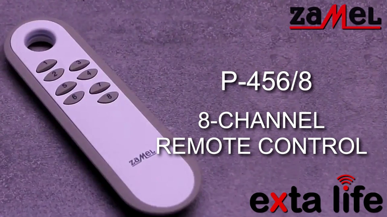 P456/8 8Channel Remote Control ZAMEL EXTA LIFE YouTube
