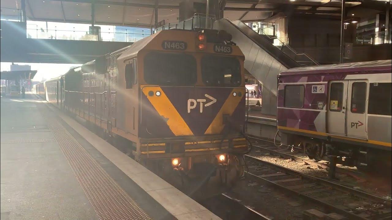V/Line N463 City of Bendigo Arriving at Southern Cross Station from Shepparton YouTube