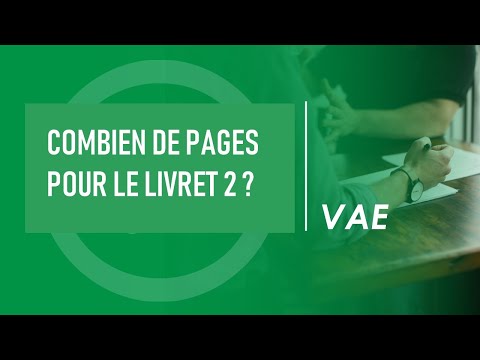 Combien  de pages VAE Livret 2 ?