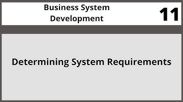 Determining System Requirements|Business System Development  Lecture in Hindi Urdu CSC581 LECTURE 11
