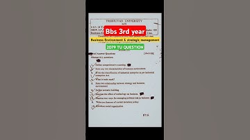 BBS 3rd year business environment/ 2079 tu question paper//#bbs3rdyear  #ytshorts #shorts #ocwb #bbs