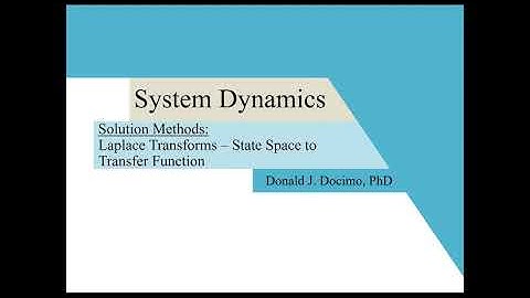 State Space to Transfer Function