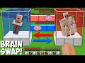 What if YOU SWAP THE BRAINS OF VILLAGER AND GOLEM in Minecraft ? BRAIN EXCHANGE !