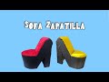 Cómo hacer un sofá zapatilla |Creatividades con Fher