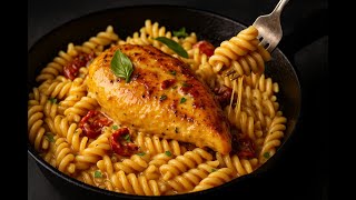 Marry Me Chicken Pasta | Creamy Fusilli with Chicken in Sun-dry tomato Sauce