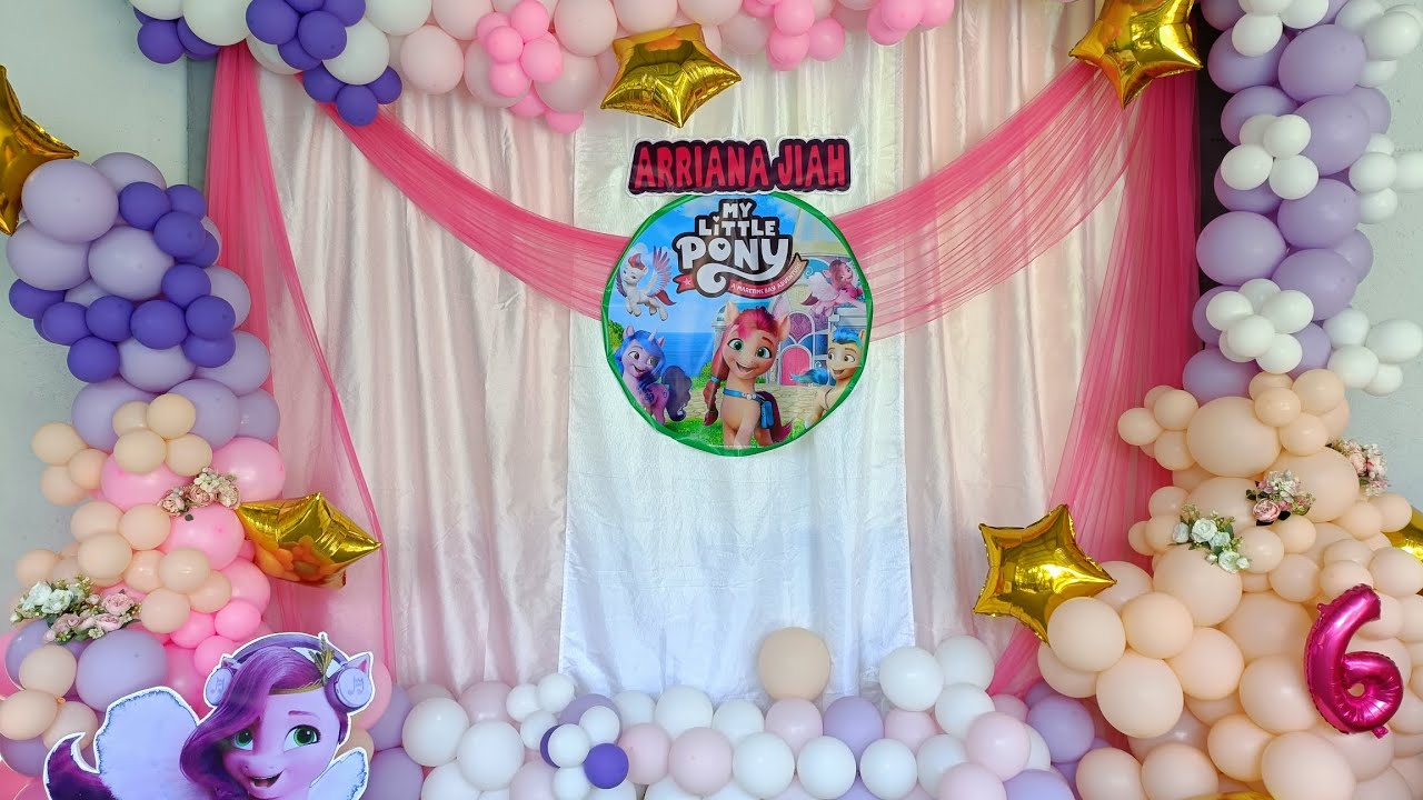 Little Pony simple balloon setup - YouTube