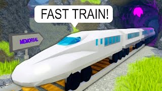 I Drive The FASTEST Bullet Train BUT It's TOO FAST Roblox screenshot 1
