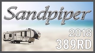 Vertical Entertainment Center, Black Forest, for TVs up to 35″ 2018 Forest River Sandpiper 389RD Fifth Wheel RV For Sale RV World