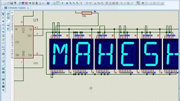 555 base 14 seg Display to flash your name :)