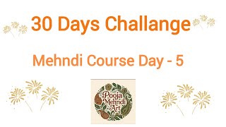 Mehndi Class Day-5 Basic Easy Bridal Borders/Henna Belts Practice for Beginners/Learn Perfect Mehndi