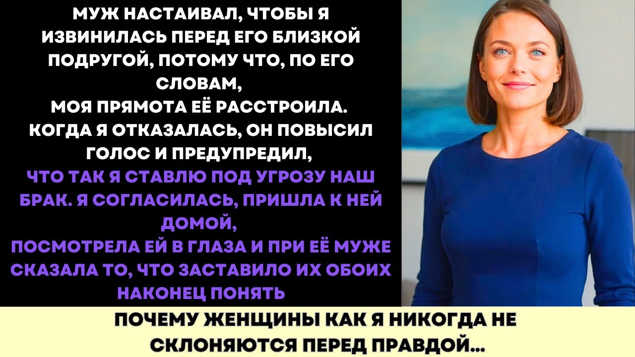 Он Заставил Меня Извиниться Перед Его «Богатой» Подругой—Но Мои Слова Разрушили Ее Роскошную Жизнь