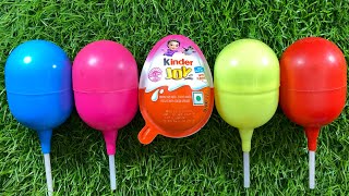New Glitter Rainbow Lollipop Candy I Cutting | ASMR | Satisfying Video