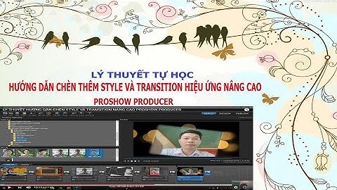 LÝ THUYẾT HƯỚNG DẪN CHÈN STYLE VÀ TRANSITION NÂNG CAO PROSHOW PRODUCER