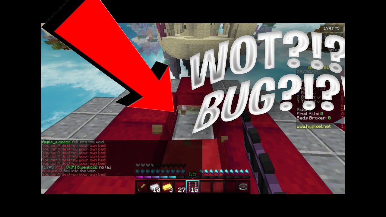 how to BREAK YOUR OWN BED in Hypixel Bedwars @Hypixel plz fix the bug ...