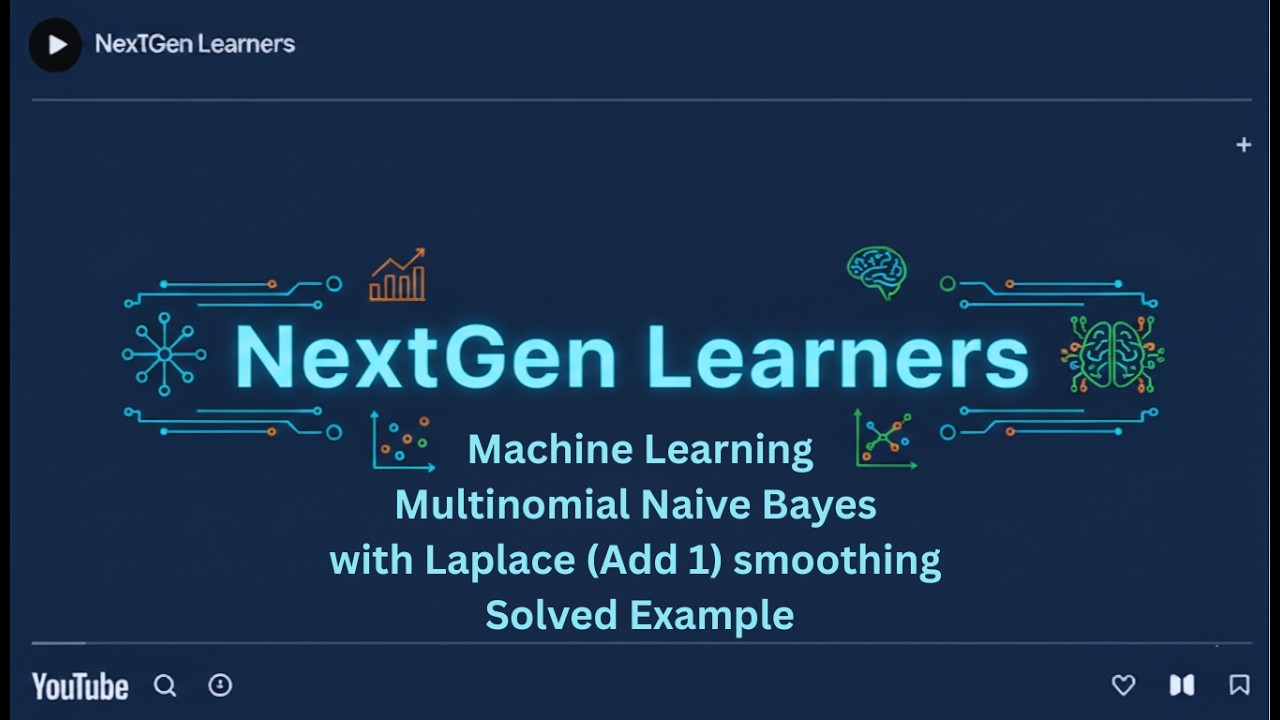 Multinomial Naive Bayes with Laplace (Add 1) smoothing | solved Example ...