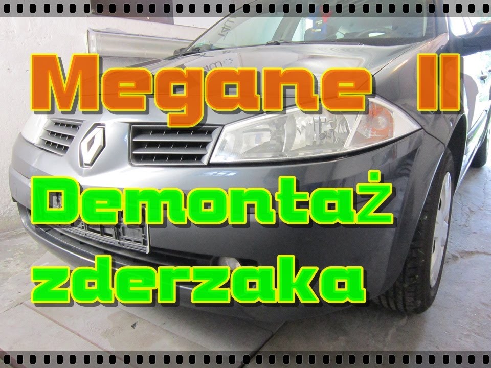 Demontaż zderzaka przedniego MEGANE 2 ph1 YouTube