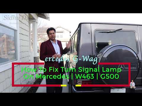How To Fix Turn Signal Lamp Error On G-Wagon Mercedes | G-Class G500 | W463