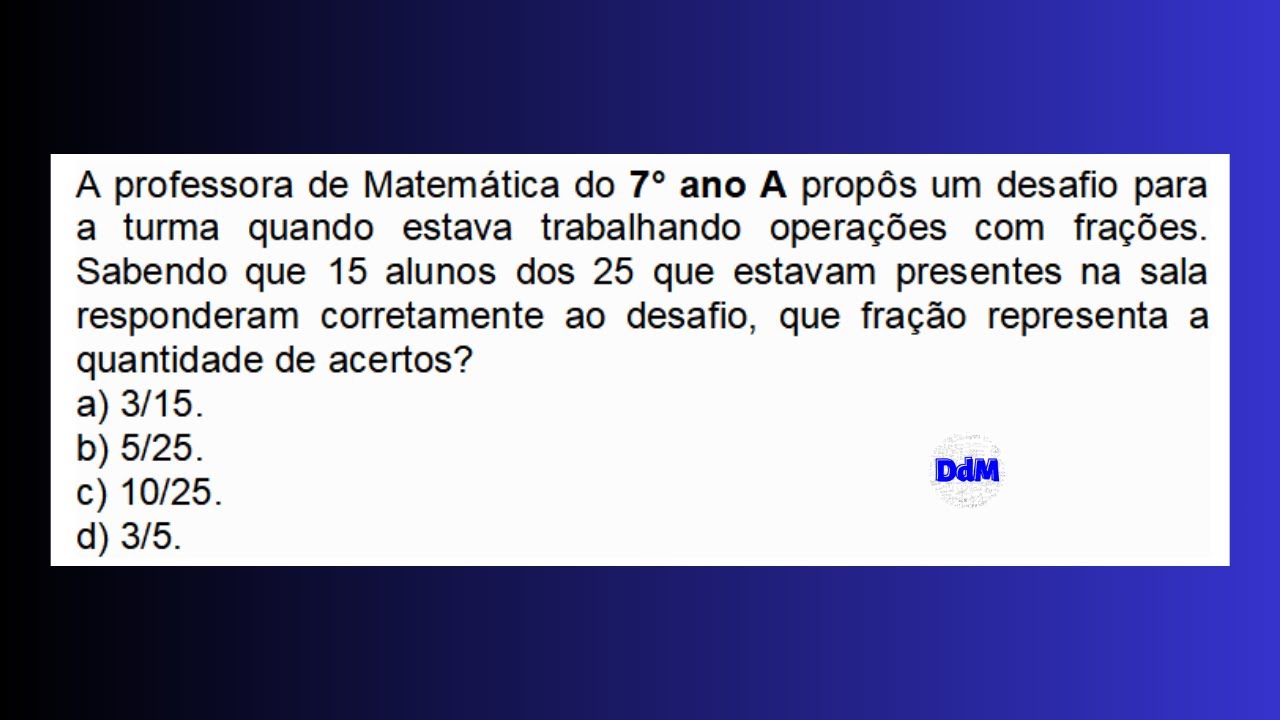 Trabalhando a matemática