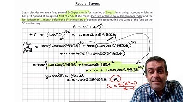 Financial Maths (Part 1 Savings and Investments)
