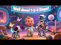 Baby Learns 123 Steps 👣 | Learn Numbers Song for Kids | Count and Move