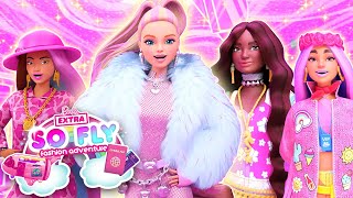 BARBIE GETS GLAMMED UP FOR FASHIONDAZE! | Barbie Extra So Fly Fashion Adventure | Ep. 1